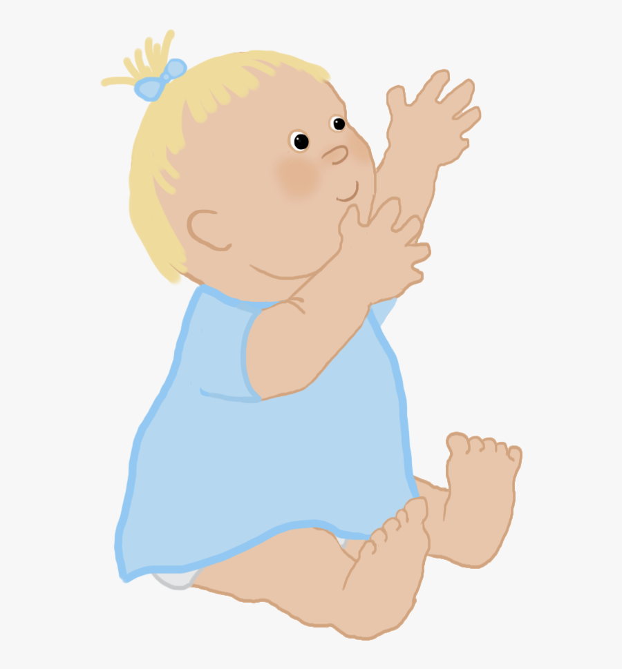 Baby Girl Blue Dress - Cartoon, Transparent Clipart