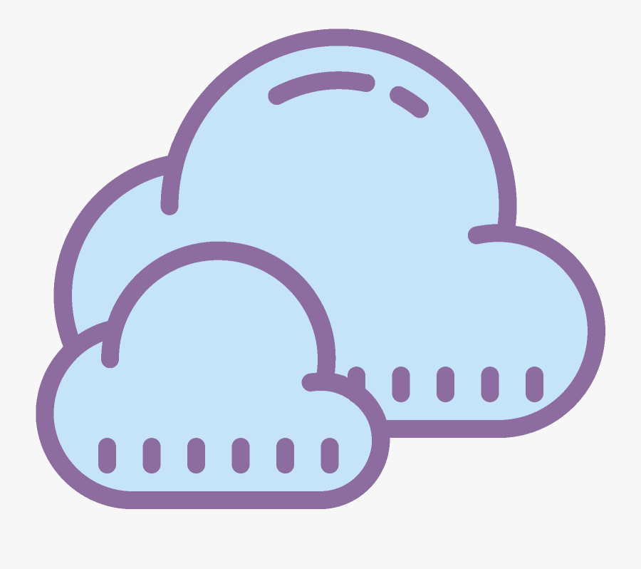 It Is A Very Simplified Looking Cloud - Smiley, Transparent Clipart