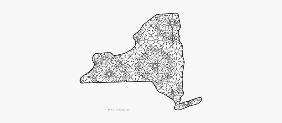 Free Printable New York Coloring Page With Pattern - Printable Wisconsin Coloring Pages, Transparent Clipart