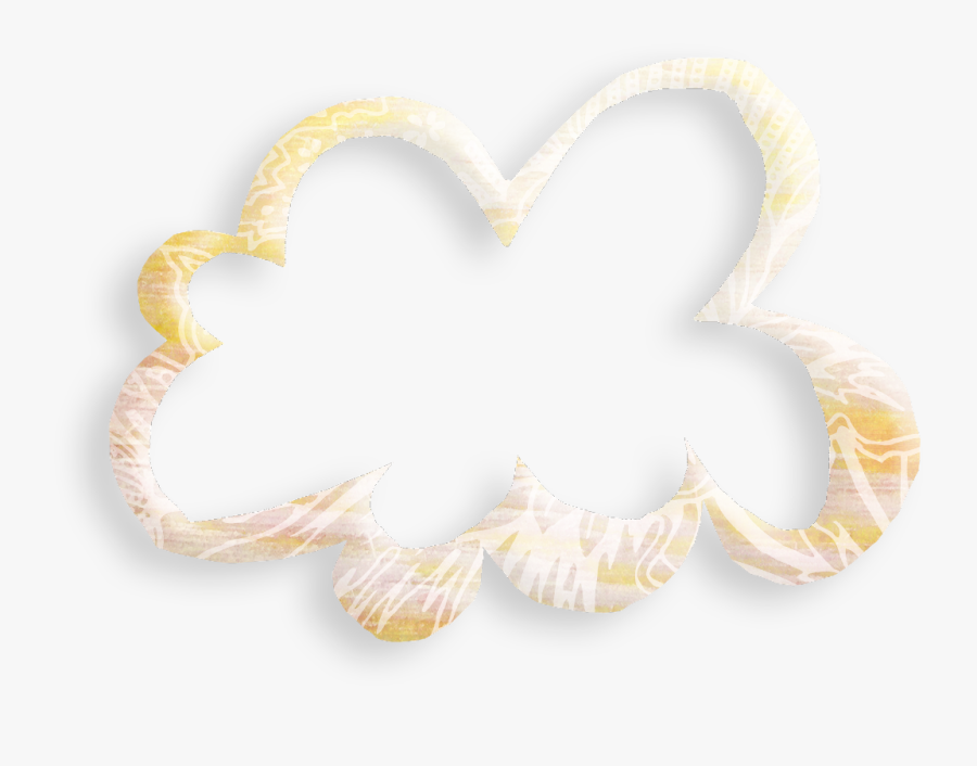 #ftestickers #clipart #cloud #frame - Heart, Transparent Clipart