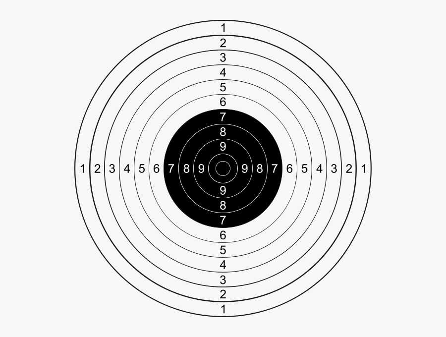 Pistol Target, Transparent Clipart
