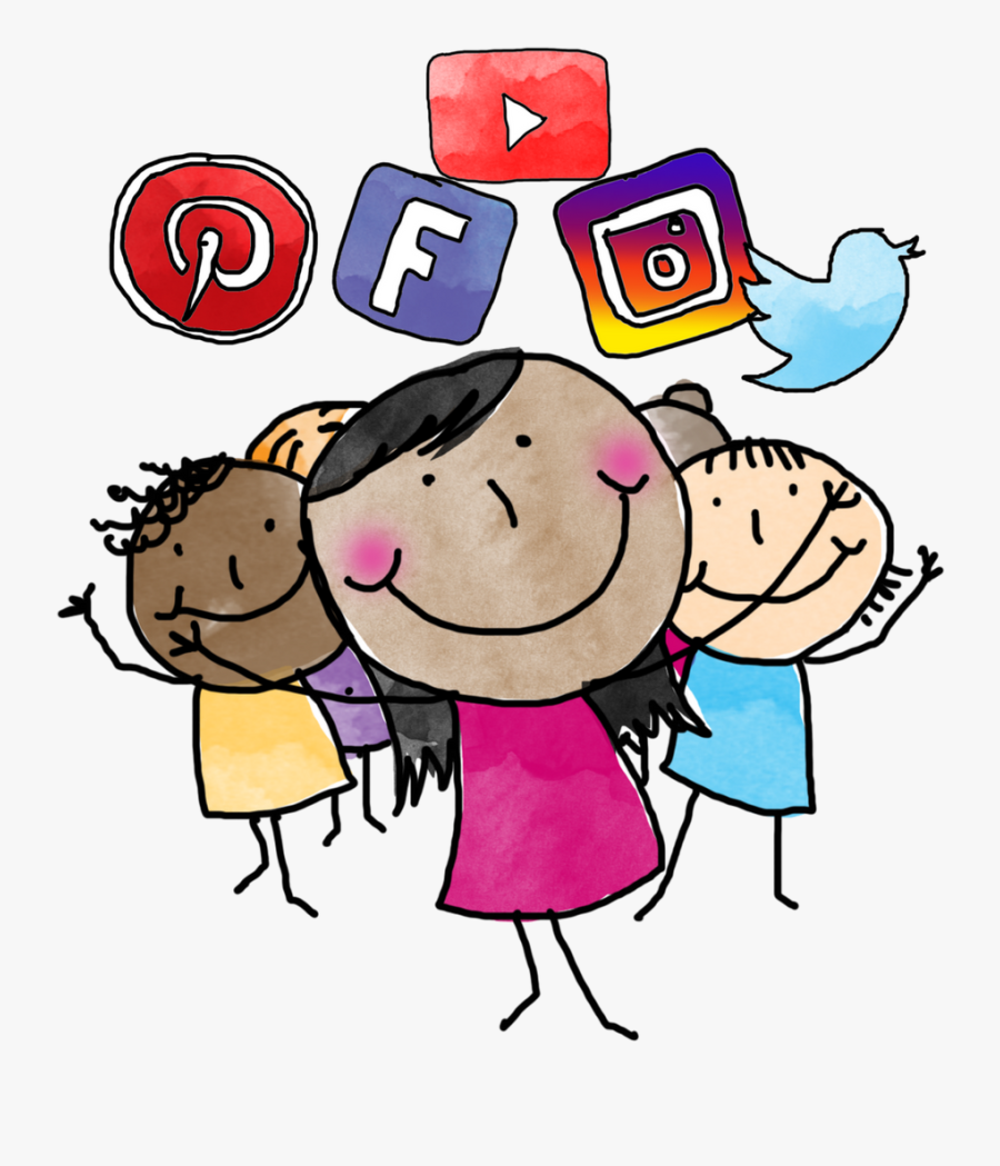Social Media Subpage The Girls Mean Business - Cartoon, Transparent Clipart