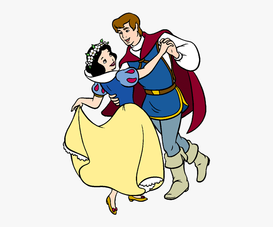 Classic Snow White Princess Png Clipart - Blanche Neige Et Son Prince, Transparent Clipart