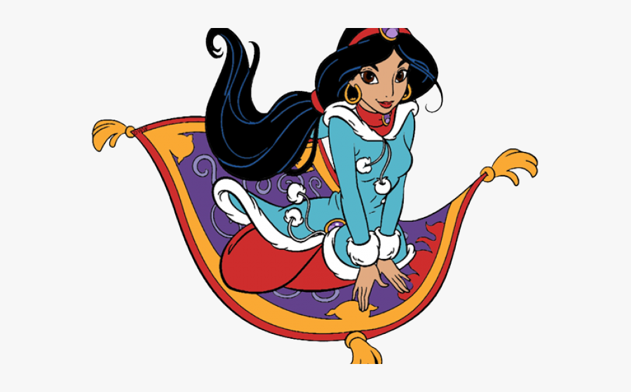 Winter Snow Clipart Disney - Jasmine Sur Son Tapis Volant, Transparent Clipart