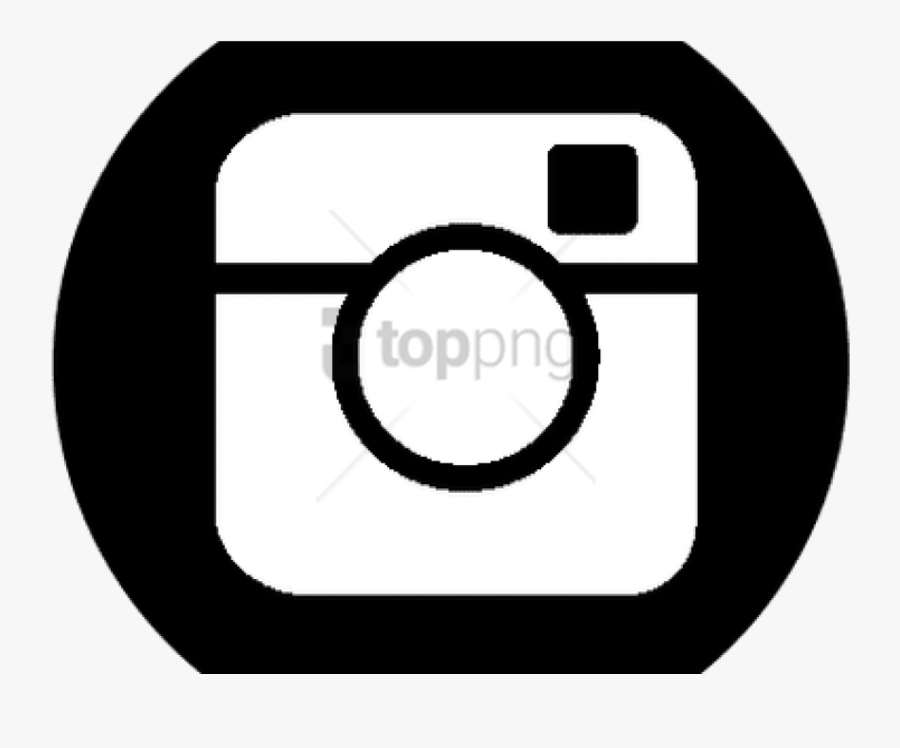 Transparent Background Instagram Logo Black And White, Transparent Clipart