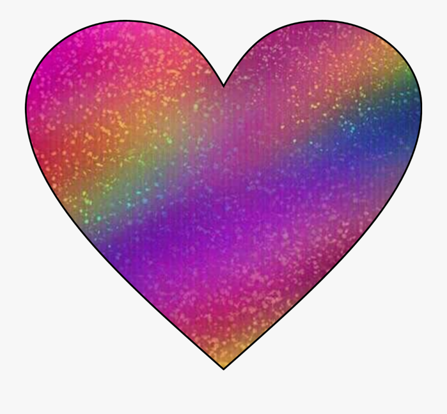 #rainbow #rainbow🌈 #rainbows #serce #hart - Heart, Transparent Clipart
