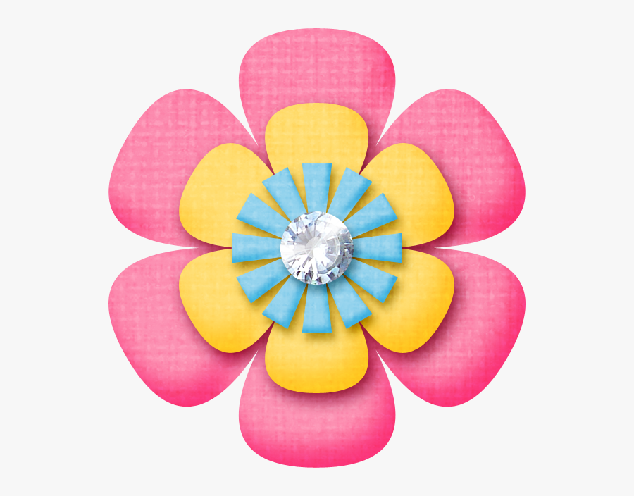 Cute Clipart, Flower Plates, Flower Art, Flower Crafts, - Flores Infantiles Png, Transparent Clipart