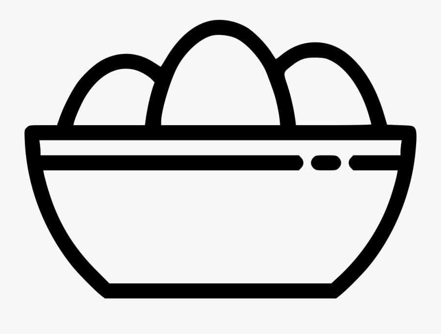 Eggs Egg Bowl Decorated Paschal - Eggs In A Bowl Drawing, Transparent Clipart