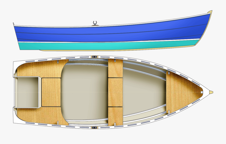 Plywood Dory Plans - Wood Boat Plan Png, Transparent Clipart