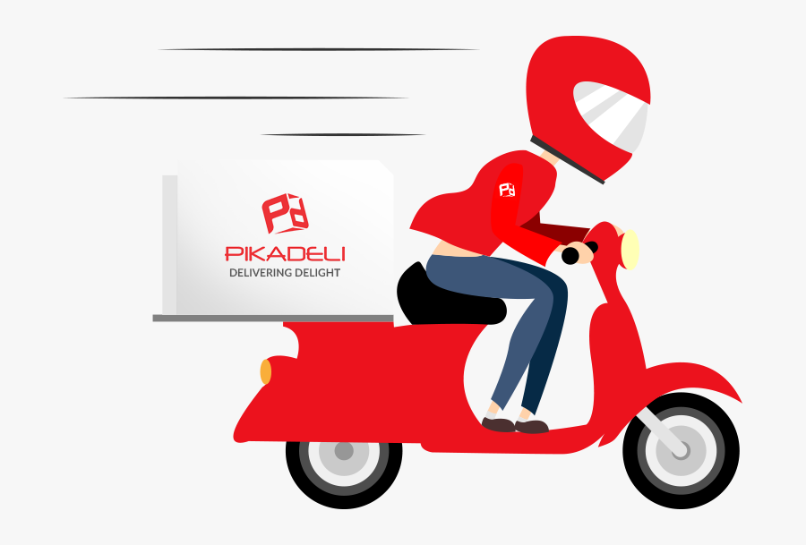 Png Transparent Stock Pikadeli A Local Food Pickup - Free Home Delivery Bike, Transparent Clipart