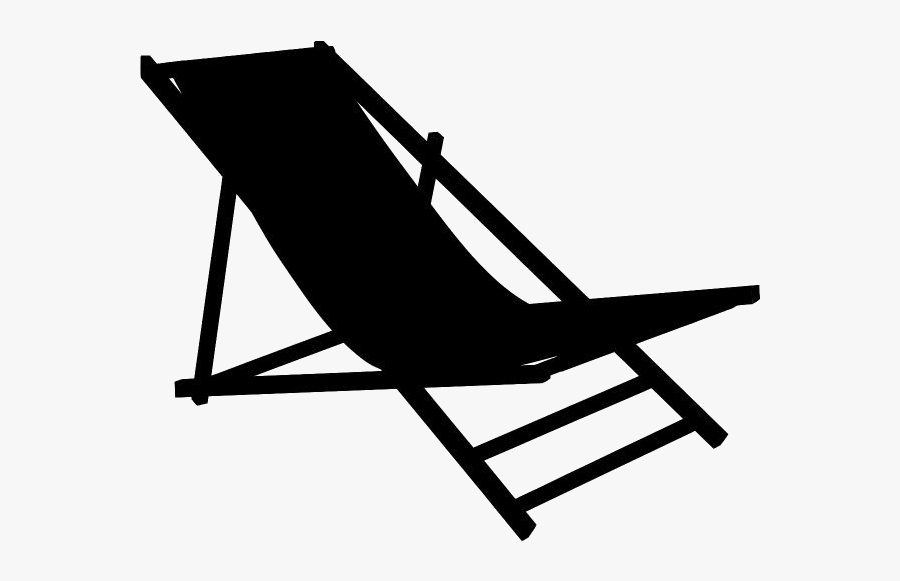 Beach Chair Png Clip Art - Beach Chair Silhouette, Transparent Clipart