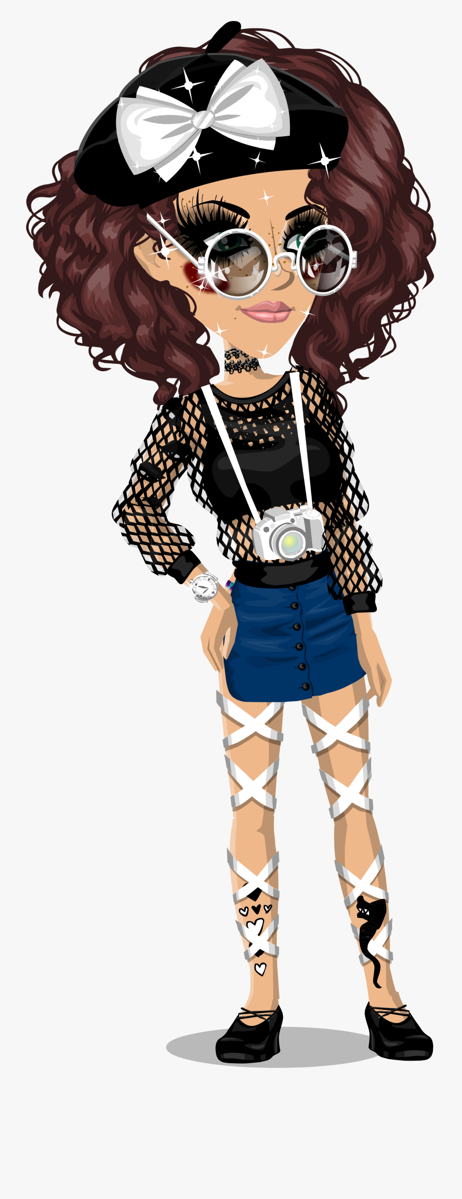 Clip Art Don T Copy Please - Aesthetic Msp Characters Transparent, Transparent Clipart