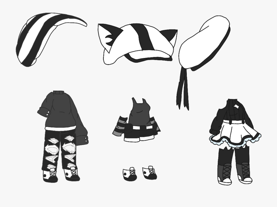#pickyourluckyoutfit #gacha #gachalife #3 #outfits - Gacha Life Outfits For Girls, Transparent Clipart
