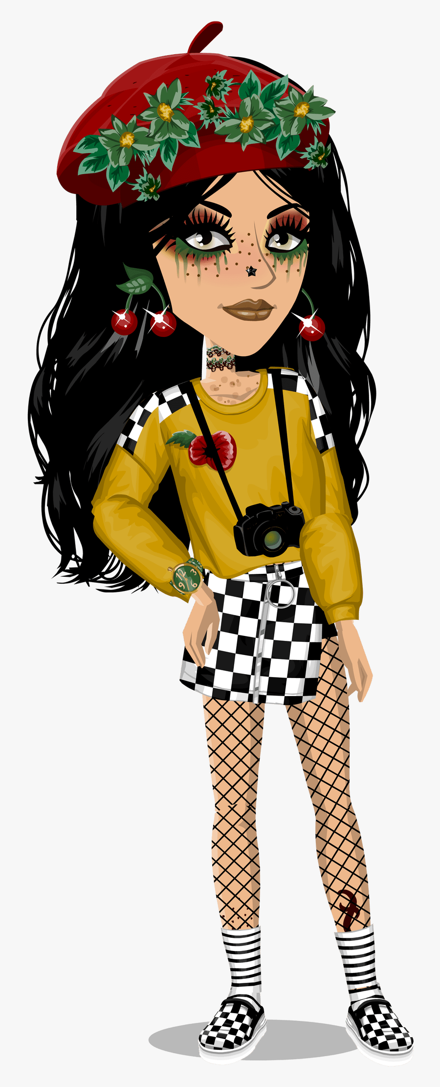 Clip Art Aesthetic Outfits Msp - Lookbook Msp Aesthetic Looks, Transparent Clipart