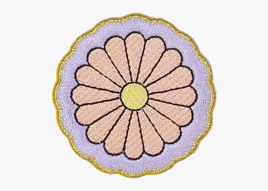 Gerber Daisy Sticker Patch - Empire Of Japan Emblem, Transparent Clipart