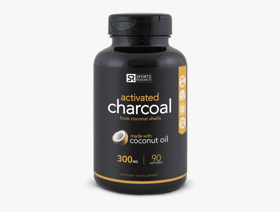 Activated Charcoal From Coconut Shells - Sports Research Vitamin K2 Mk7, Transparent Clipart