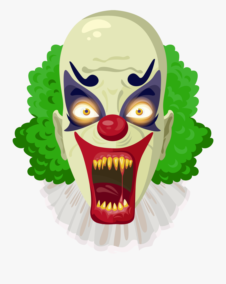 Batman Evil Clown Clip Art - Transparent Scary Clown Clipart, Transparent Clipart