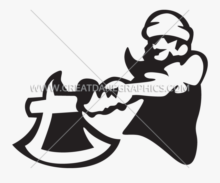 Clip Art Lumberjack Clipart Black And White - Lumberjack Siloette, Transparent Clipart