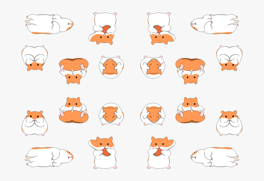 Cute Hamster For Hamster Lovers And Owners Wallpaper - Cartoon, Transparent Clipart