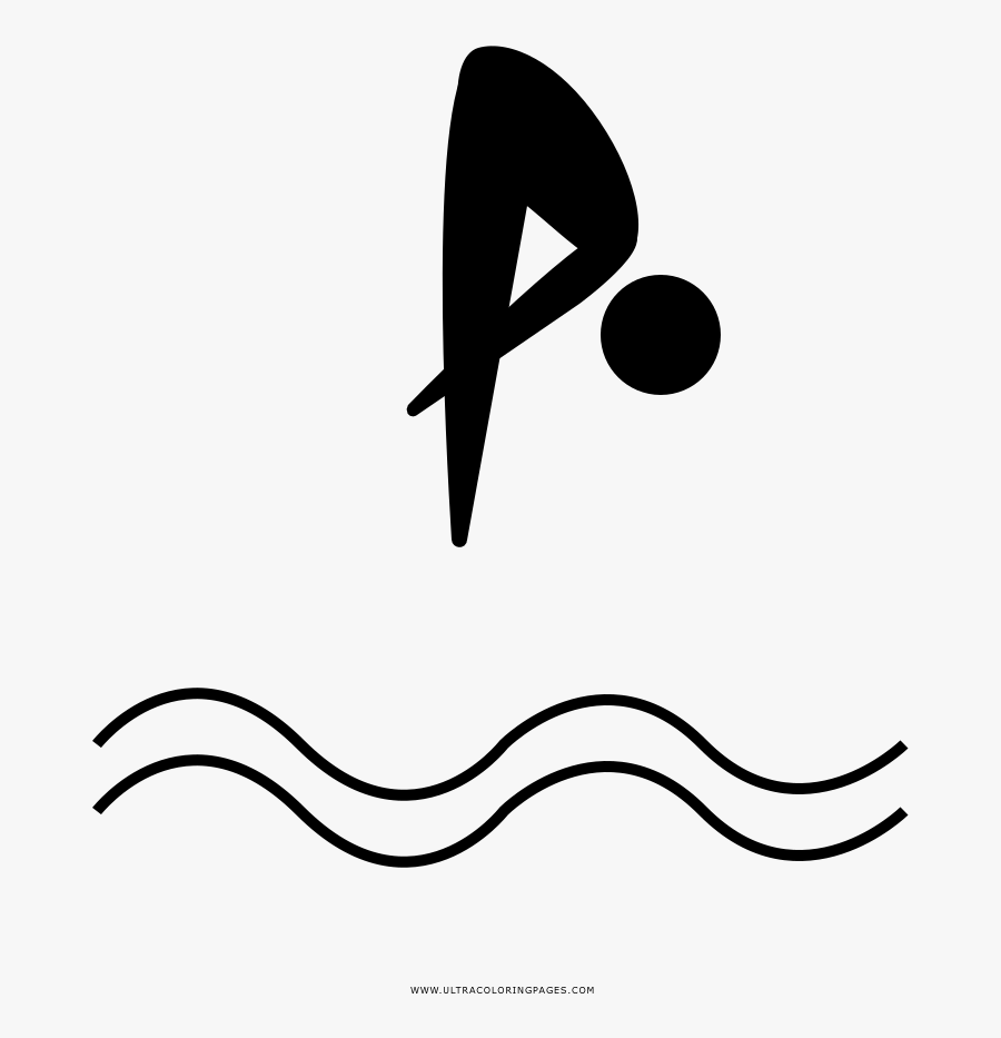 Springboard Diver Coloring Page Springboard Diving Png Free Transparent Clipart Clipartkey