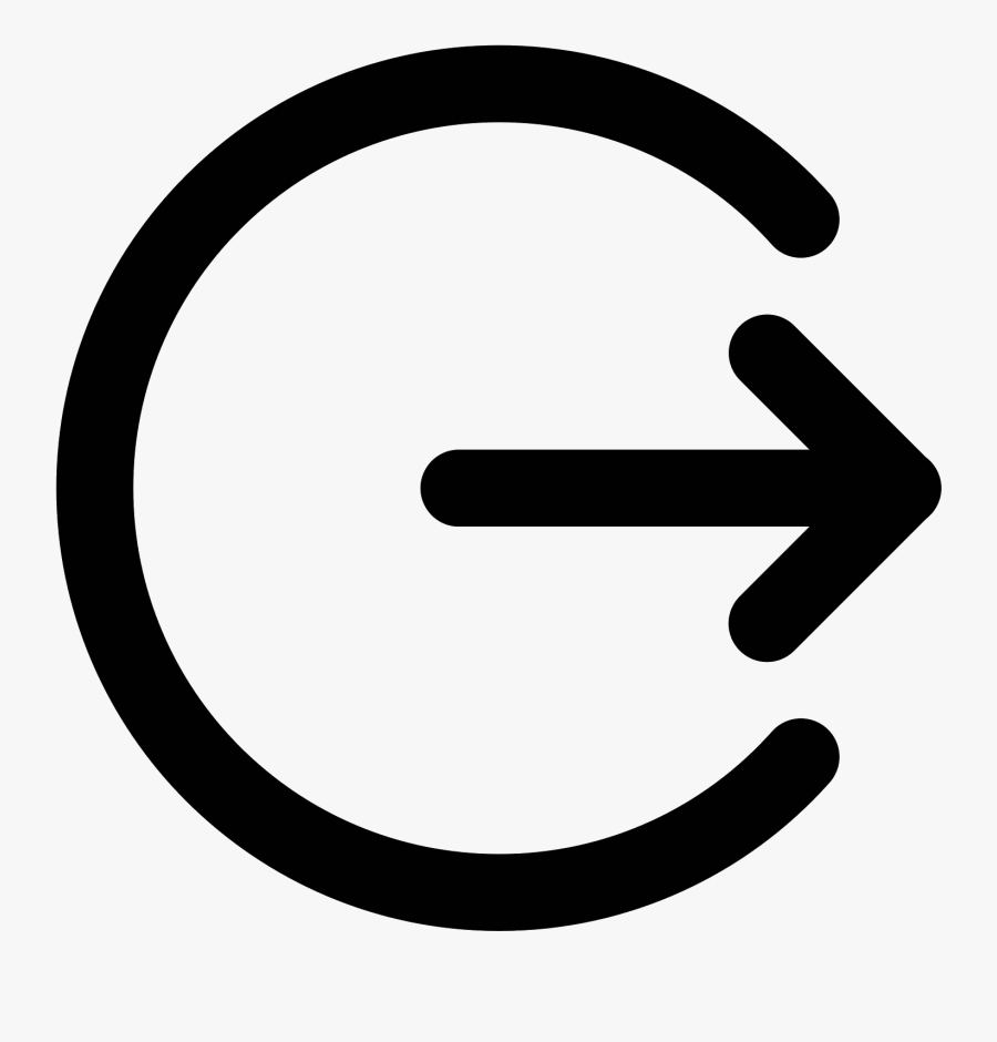 Keyboard Clipart Keyboard Shortcut - Logout Circle Png Icon, Transparent Clipart