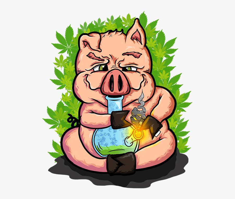 Stoned Pig, Transparent Clipart