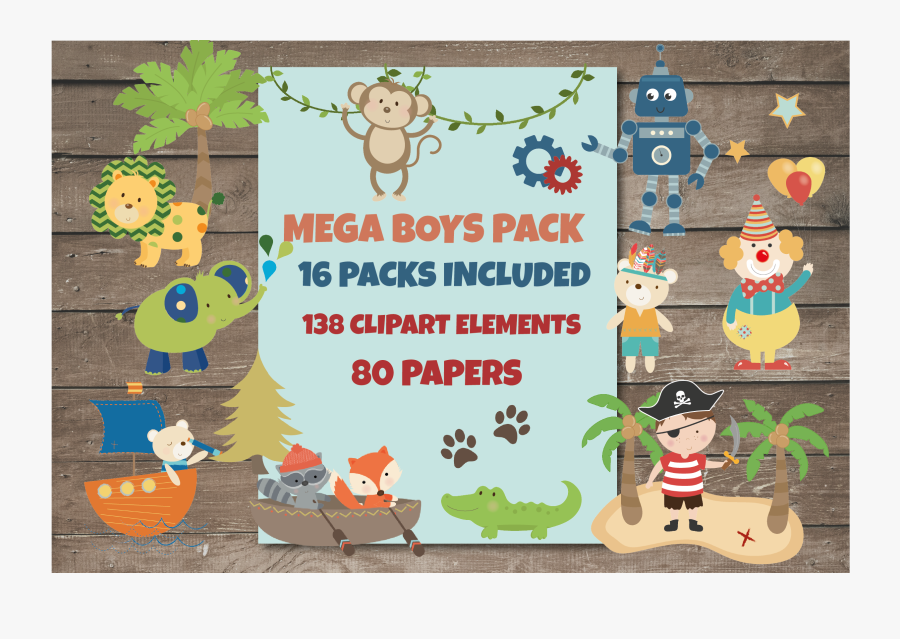Boys Meg Bundle Example Image - Cartoon, Transparent Clipart