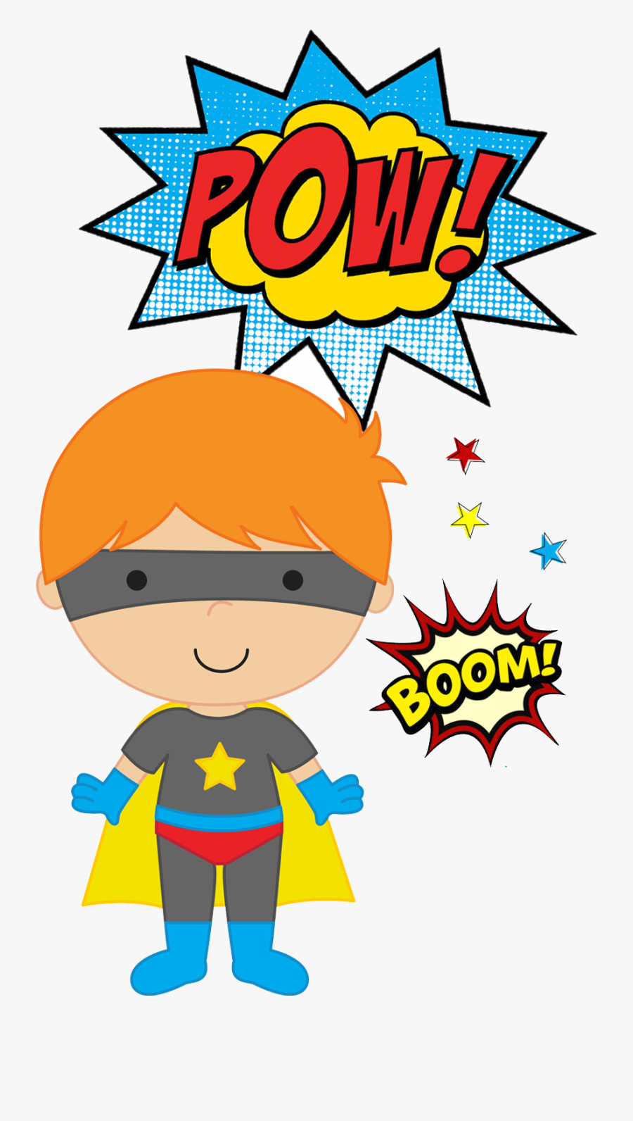 Capes Crusaders Boy - Cartoon Superhero Boy No Background, Transparent Clipart