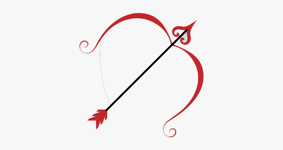 Cupid Bow And Arrow - Cupid Arrow Png, Transparent Clipart