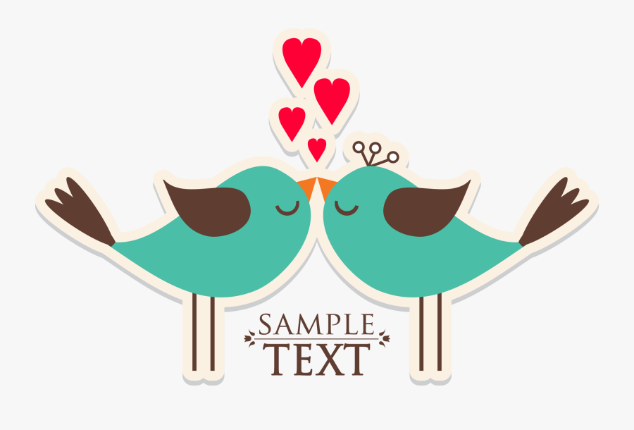 Valentines Love Cheek Idea Birds Thought Chubby Clipart - Valentine's Day, Transparent Clipart
