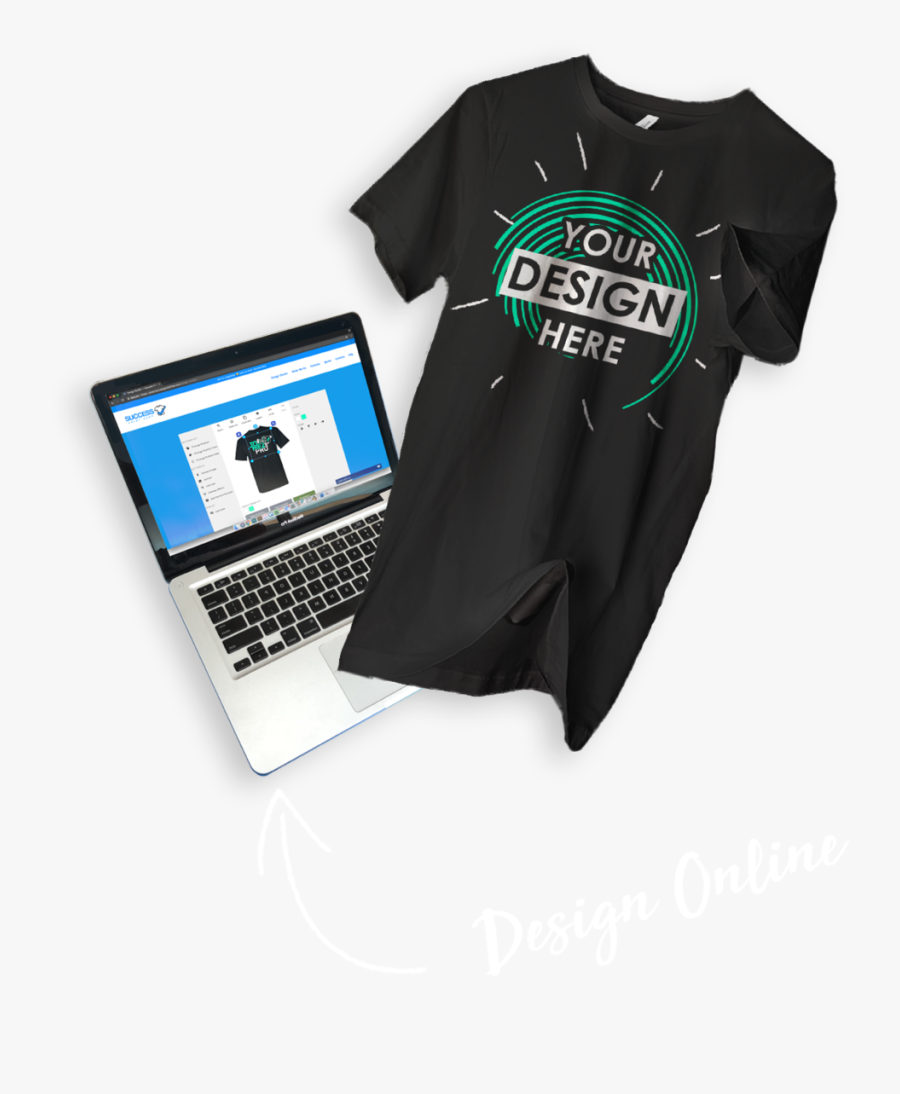 T Shirt Design Png -front Black Shirt Png, Transparent - Netbook, Transparent Clipart
