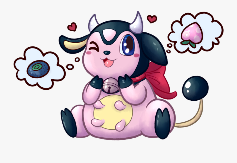 Mitank Clipart & Clip Art Images - Cute Miltank, Transparent Clipart