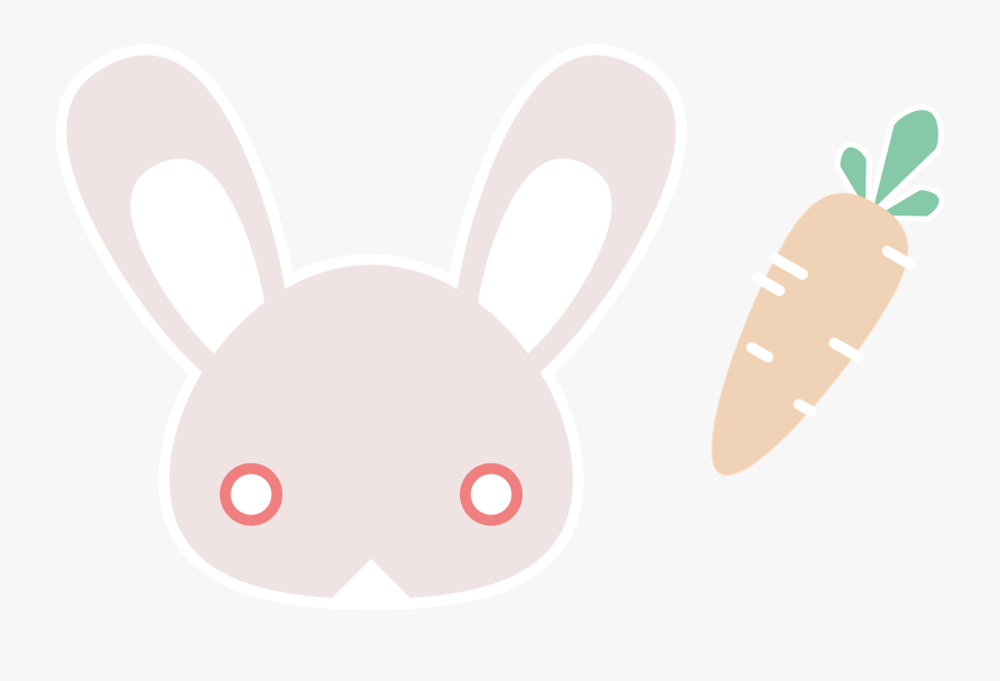 Rabbit Carrot Animal Free Photo - Illustration, Transparent Clipart