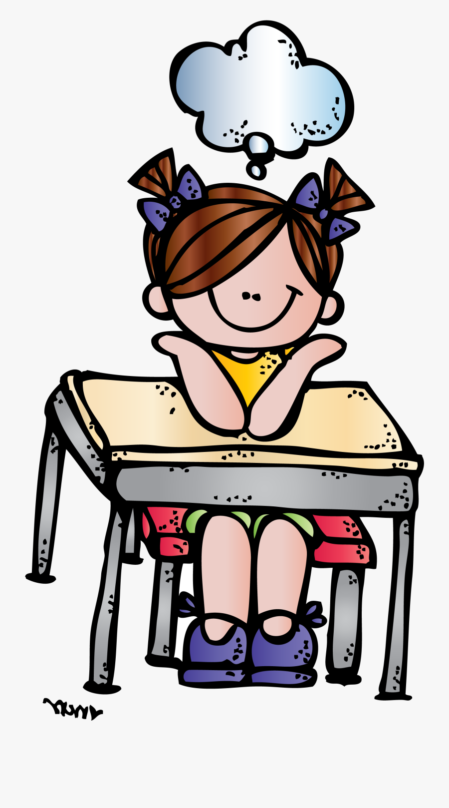 Clipart Of Here, D And Sites - Melonheadz Clipart Thinking, Transparent Clipart