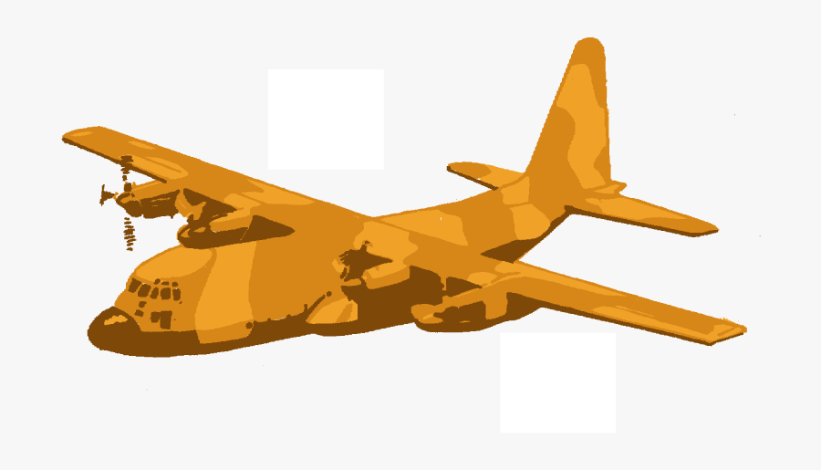 C130 Desert - Wide-body Aircraft, Transparent Clipart