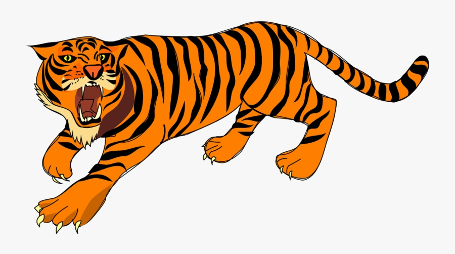 Tiger Angry Defense Stripes Image Clipart Free Transparent - Bengal Tiger Clipart, Transparent Clipart