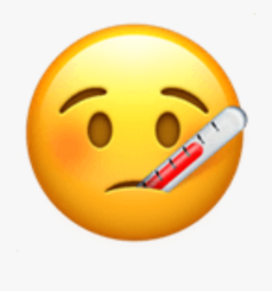 #iphoneemoji #emojiiphone #emoji #ill #temperature - 🤒 Emoji, Transparent Clipart