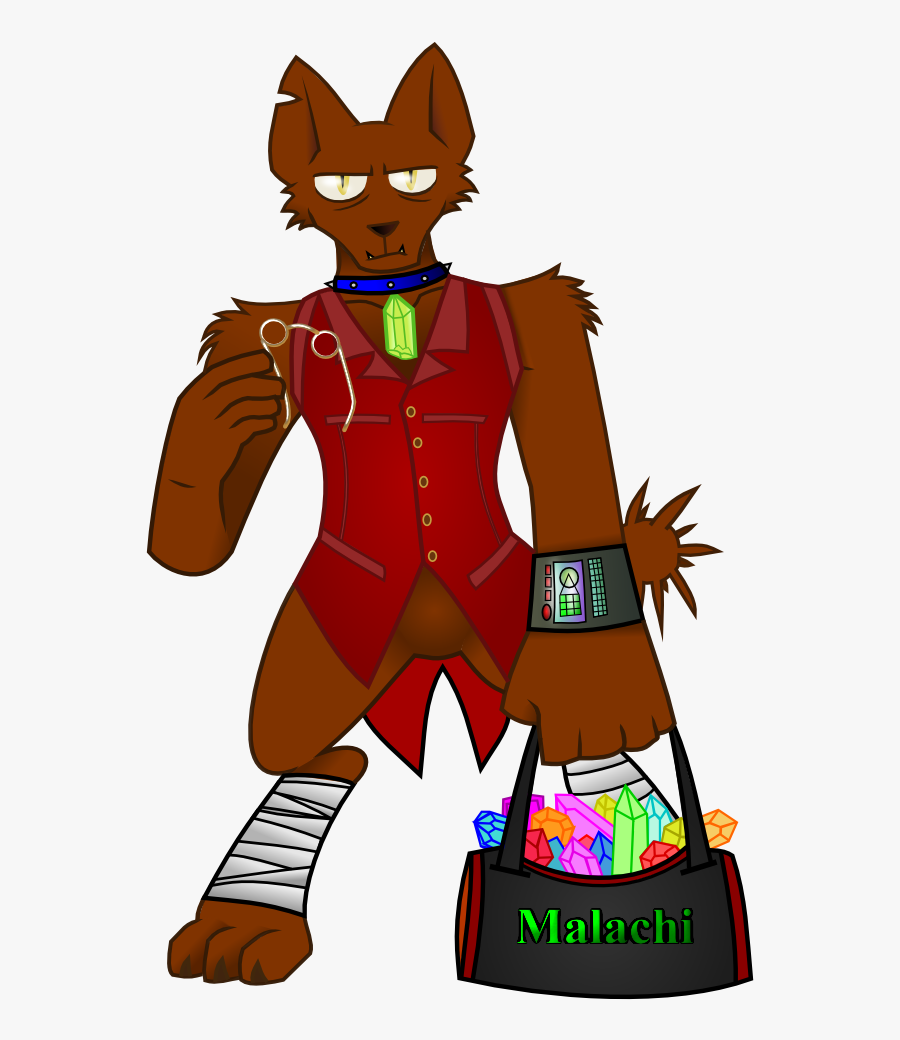 Sketchy Brush, Bag, Brown Fur, Clothes, Diamond Dog, - Cartoon, Transparent Clipart