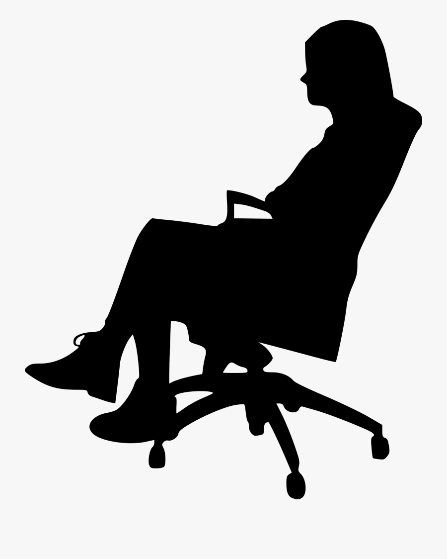 Man Sitting In Chair Clipart, Transparent Clipart