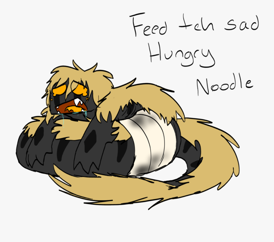 Feed The Sad Noodle - Cartoon, Transparent Clipart