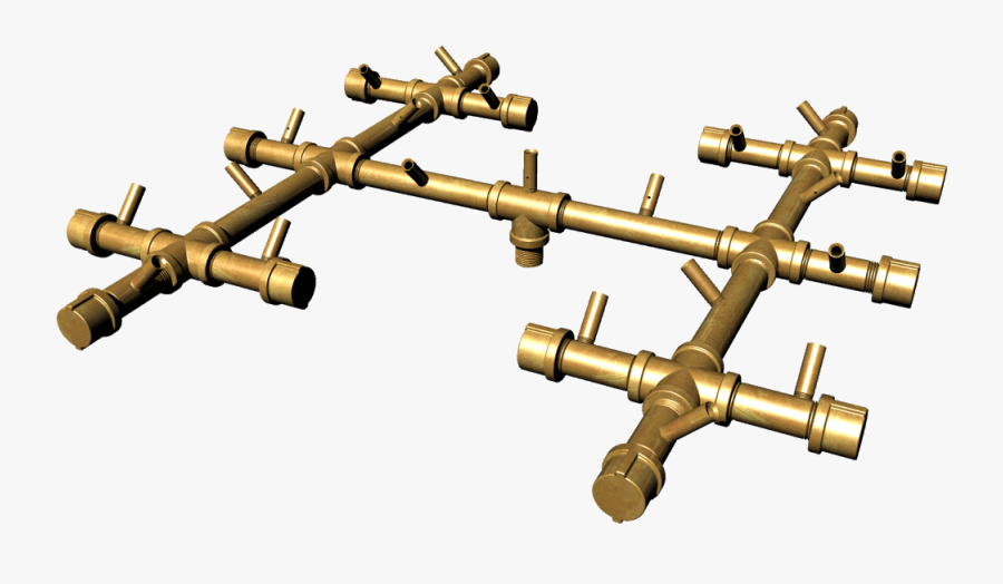Warming Trends Fire Pit Crossfire Brass Burner 300k - Gun Turret, Transparent Clipart