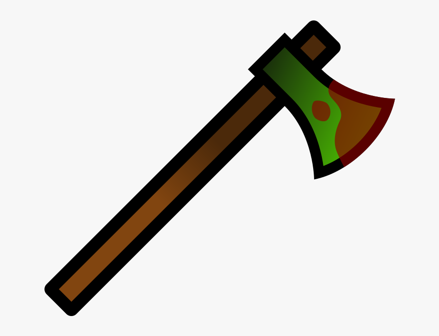 Loot Melee Woodaxe Bloody - Axe Clipart, Transparent Clipart