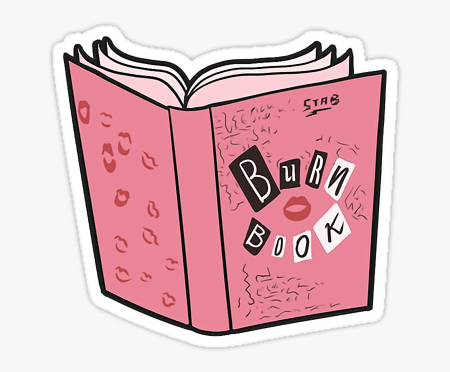 #book #libro #books #libros #sweet #love #kiss #burnbook - Burn Book Mean Girls Drawing, Transparent Clipart