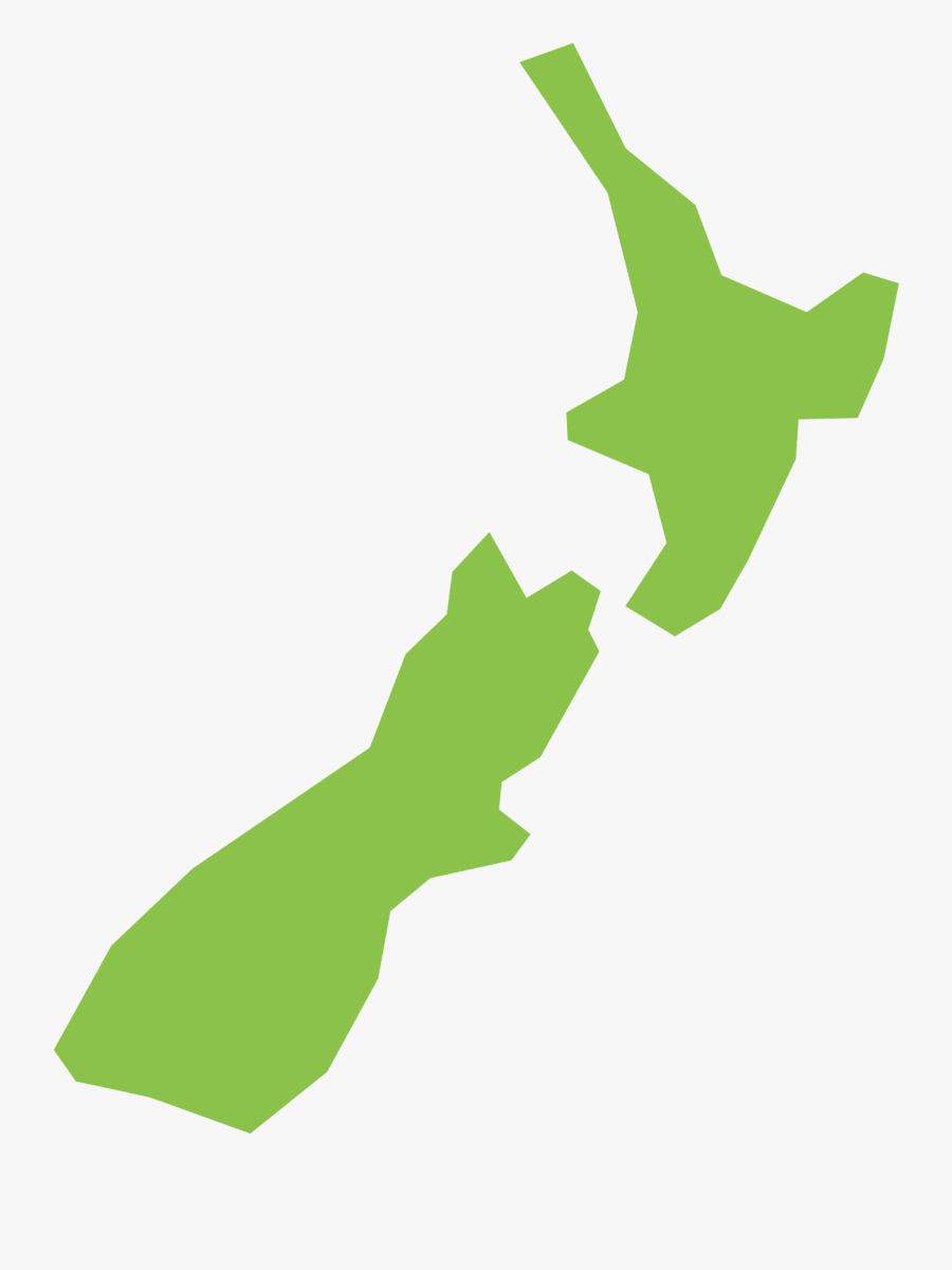 Vector New Zealand - Plan Map Of New Zealand, Transparent Clipart