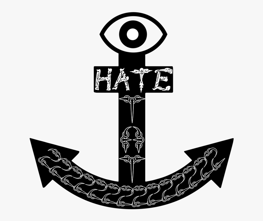 Transparent Dots Clipart - Hate Tattoo Png, Transparent Clipart