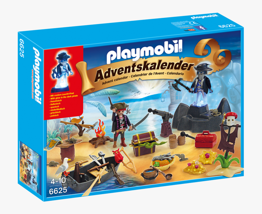 Playmobil Advent Calendar "secret Pirates Treasure, Transparent Clipart