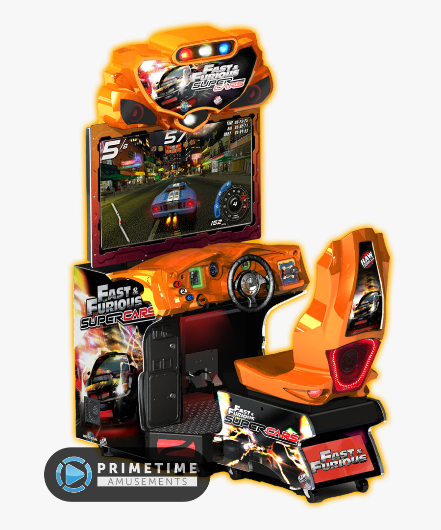 Clip Art Super Cars Primetime Amusements - Raw Thrills Cars Arcade, Transparent Clipart