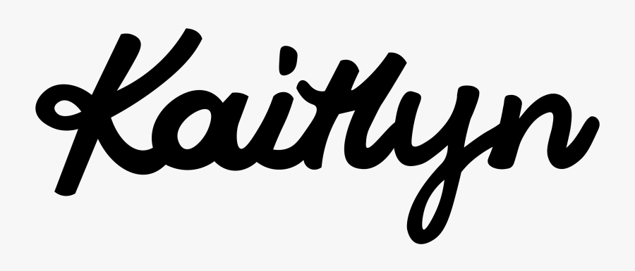 Kaitlyn Osorio - Calligraphy, Transparent Clipart