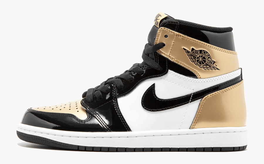 Buy Air Retro High Gold Toe At - Gold Jordan Symbol On Shoes, Transparent Clipart