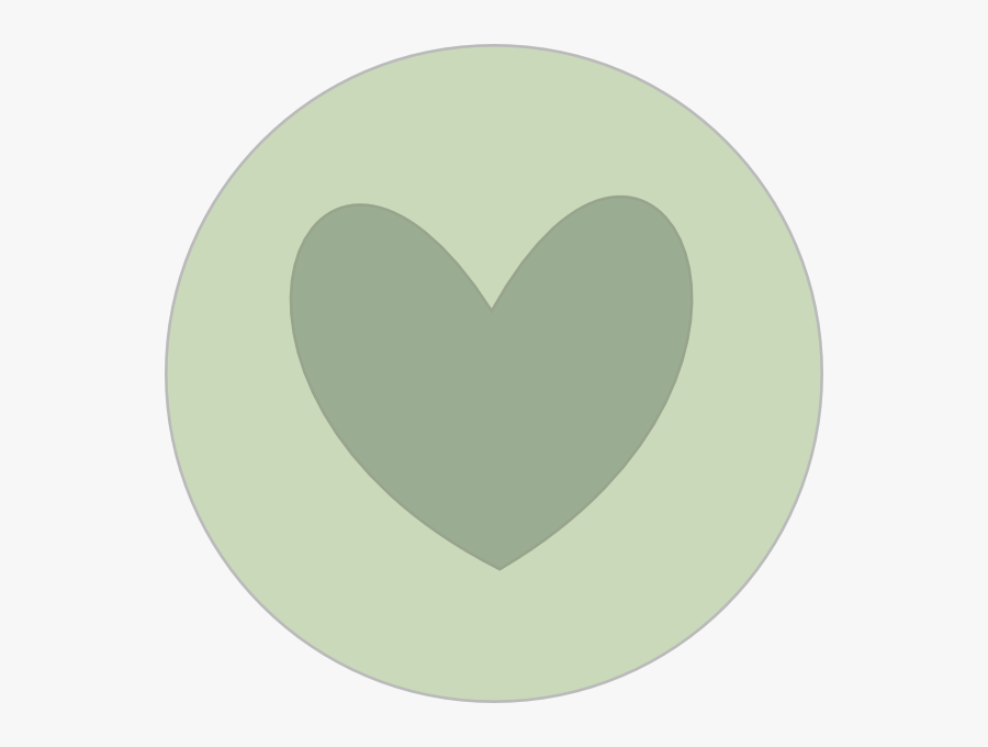 Heart In Circle Green Svg Clip Arts - Quark, Transparent Clipart